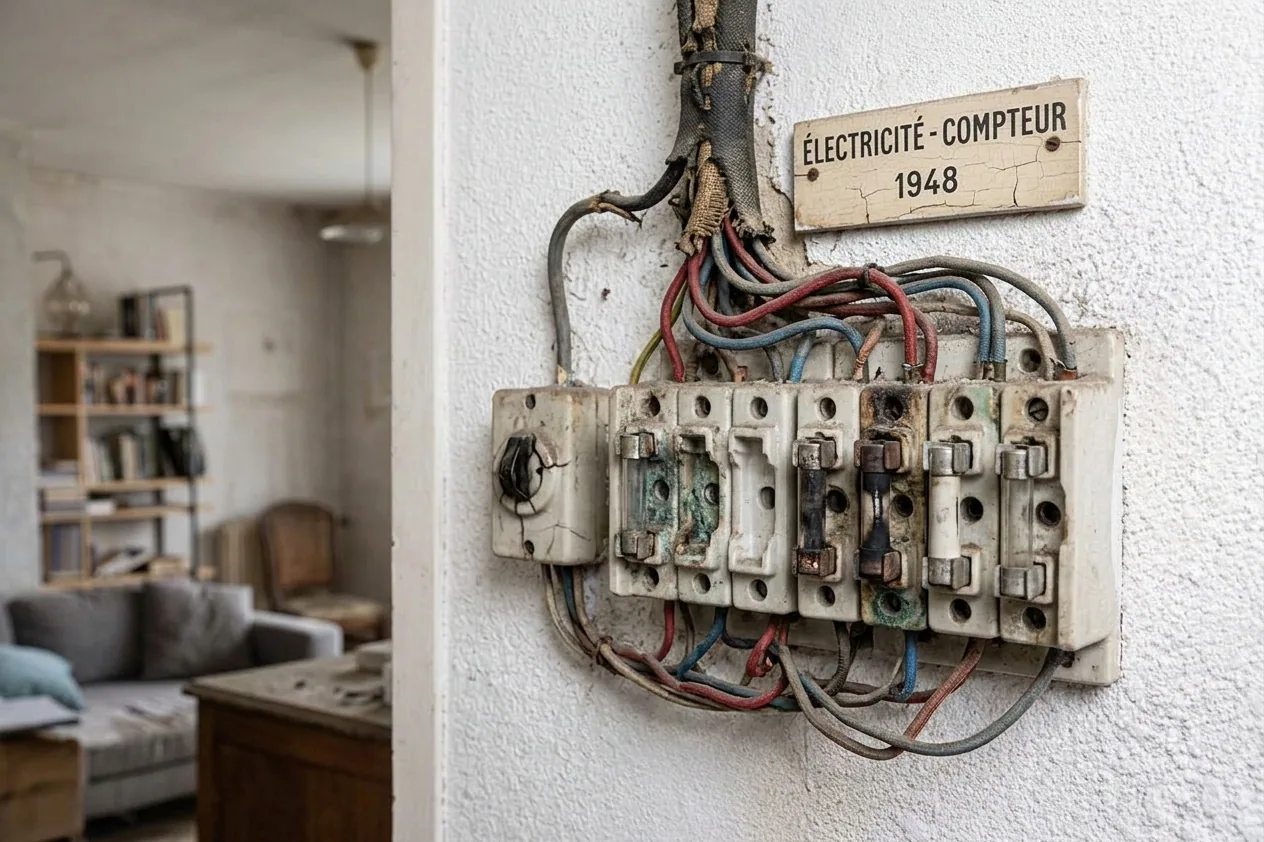 Électricien à Argenteuil — avant (chantier 1) Électricien à Argenteuil — avant (chantier 1)